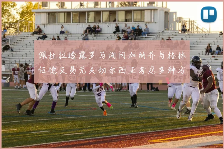 佩杜拉透露罗马询问加纳乔与格林伍德交易无关切尔西正考虑多种方案